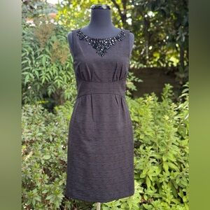 Michael Kors Beaded Neckline Cocktail Sheath - size 2